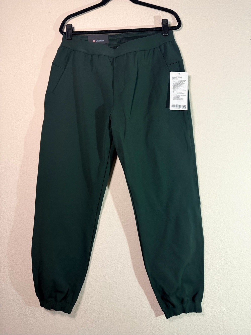 Lululemon Sojourn Jogger Rainforest Green Large Warpstreme NWT - Picture 3 of 6